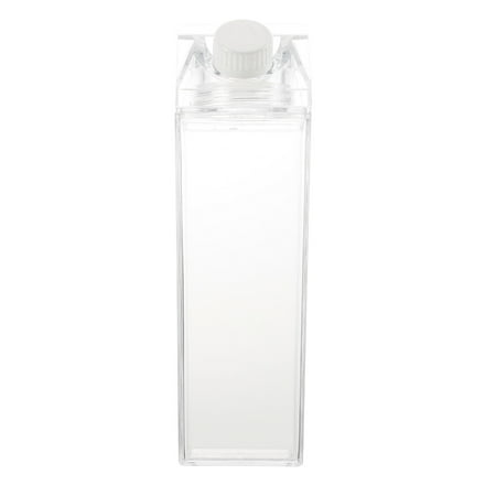 

NUOLUX 1Pc Transparent PS Leak-proof Bottle House Shaped Cup for Milk Water Liquor Cold Drink