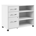 thumbnail image 1 of Hustle Armoire de Rangement de Bureau avec Roulettes en Blanc - Bois Manufacturé, 1 of 7