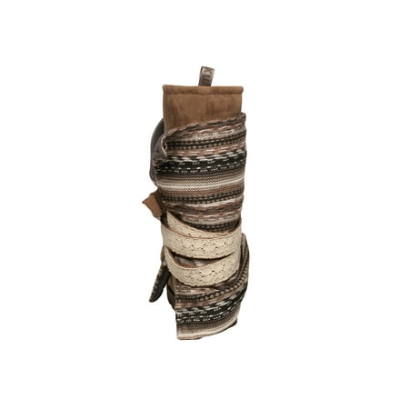 Wrap Boot Boots - Muk Luks Womens Nikki Blanket Boot - Mid-Calf -Taupe or Gray with Removable Wrap