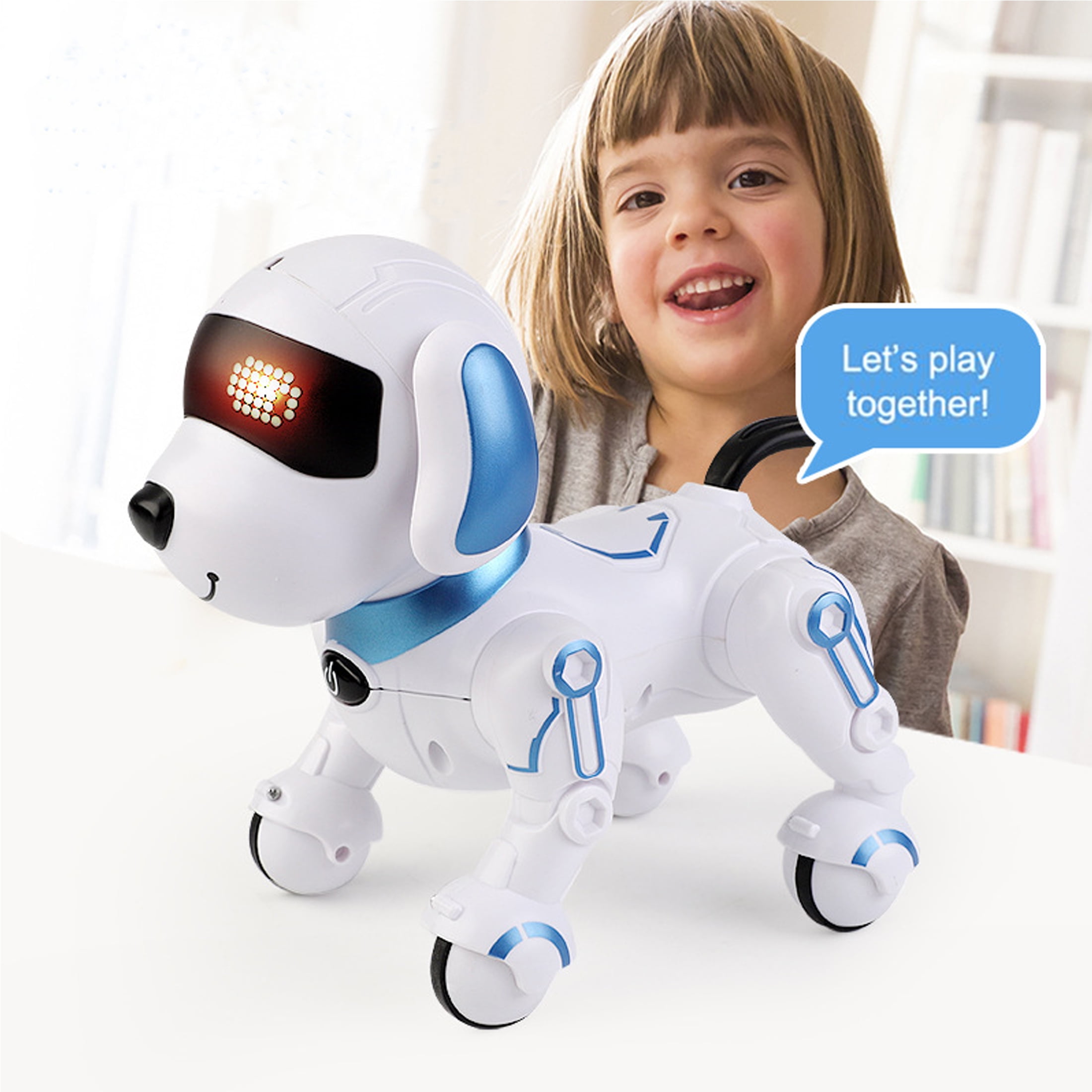 Lvelia Remote Control Robot Dog Toys for Kids,Intelligent Robot Dog