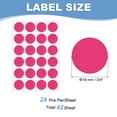 thumbnail image 2 of Uxcell Colored Dot Stickers Color Coding Blank Circle Label Adhesive Round Price Stickers for Office Classroom Magenta 3/4", 2 of 7