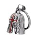 thumbnail image 4 of Campana de motocicleta cruzada, ángel de la guarda, regalos únicos con llavero para motociclistas. Rojo, 4 of 9