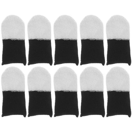 MLINS 20pcs Finger Sleeves Gaming Thumb Gloves Accessories For Gaming Anti Sweat Ultra Thin Gamers Gaming Phone Touchscreen Devices
