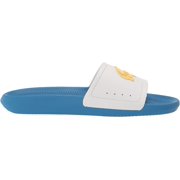 Lacoste Mens Croco Slide Sandals, Blue \ Yellow \ White,13 M US