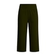 thumbnail image 5 of Women Denim Shorts Women's High Waist Yoga Shorts 5", Relaxed Fits Bermuda Shorts with Pockets, Soft Stretch Sports Daily Bottoms Green-a L, 5 of 9