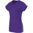 thumbnail image 1 of Maillot Uni à Manches Courtes pour Femmes TG Violet/blanc, 1 of 1