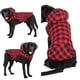 thumbnail image 3 of Juego de 2 abrigos a cuadros para perros - de franela, cálidos, 5 tallas (S-XXL) - para perros medianos/grandes, paseos de invierno, ropa festiva, 3 of 3