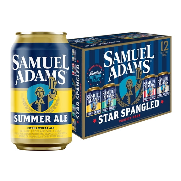 Samuel Adams Spring Favorites Seasonal Variety Craft Beer, 12 pack, 12 fl. oz. Cans, 4.7%-5.5% ABV