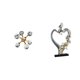thumbnail image 1 of Figura decorativa moderna de una pareja besándose, ideal para escritorio, oficina, estantería, sala de estar, dormitorio, bodas, librería, armario o d, 1 of 8