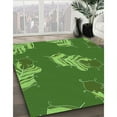 thumbnail image 2 of Ahgly Company Indoor Round Patterned Pea Green Area Rugs, 3' Round, 2 of 6