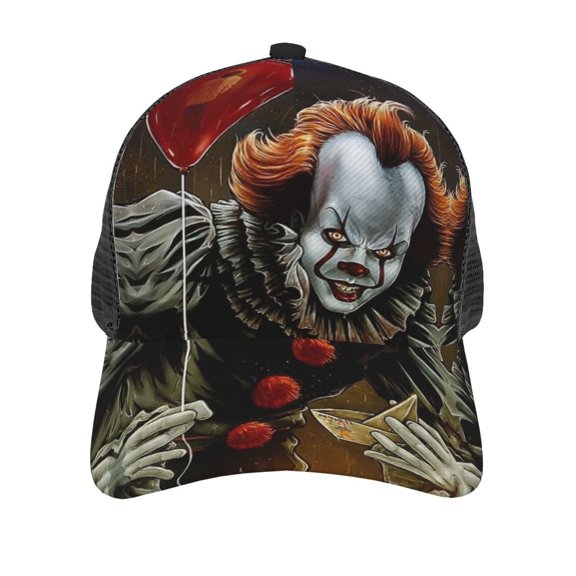 Pennywise Baseball Caps Casual Fishing Sun Hat Mesh Back Adjustable For Men Women