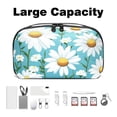 thumbnail image 3 of Daisy USB Case Digital Bag Cord Organizer Box Charger Case Oxford Cloth Waterproof Electronics Storage Bag 5.9x9.44x3.14 in, 3 of 6