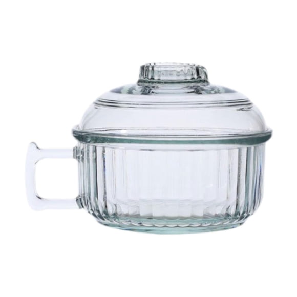 Cuencos de vidrio para fideos, accesorio de cocina, multifunción, para dormitorio, hogar, vajilla Claro