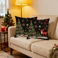 thumbnail image 4 of Darzheoy Linen Christmas Pillow Cover Imitation Embroidery Print for Sofa Home Decorative Cushion Bedroom Decor, 4 of 6
