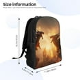 thumbnail image 4 of Haiem Castle Cool Fire Dragon Backpack - Stylish and Durable 15-inch Laptop Backpack with Waterproof Oxford Fabric, 4 of 8