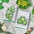 thumbnail image 2 of Shamrock Eucalyptus St. Patrick''s Day Kitchen Towels Dish Towels, 18x26 Inch Seasonal Buffalo Plaid Decoration Hand Towels Set of 2, 2 of 6