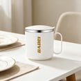 thumbnail image 2 of TTJ Tasses Tasse en Acier Inoxydable 400 ml Tasse en Acier Inoxydable Tasse à Thé Isolée avec Couvercle et Poignée Tasse à Thé Isolée avec Couvercle Tasse à Café, 2 of 8