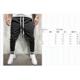 thumbnail image 3 of Men's Track Pants Jogging Bottoms Sweats Twill Elasticity Cotton Trousers, 3 of 5