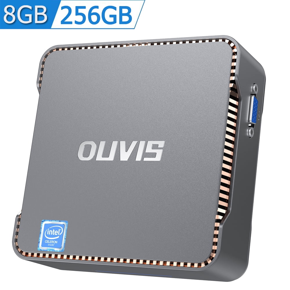 OUVIS Mini PC Windows 11, Mini Desktop Computer Intel Celeron J4125 8GB DDR4 SSD 4K, Dual Band Wifi, Gigabit Ethernet - Walmart.com