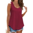 thumbnail image 3 of Fantaslook Womens Tank Tops Eyelet Crew Neck Sleeveless Tops Dressy Casual Flowy Summer Shirts, 3 of 9