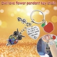 thumbnail image 1 of EGNMCR Keychains Fashion Personality Unisex Owl Flower Pendant Keychain Gift Animal keychain, 1 of 8