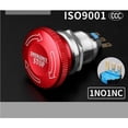 thumbnail image 3 of 22mm Metal Stainless steel latching Mushroom metal push stop button, 3 of 8