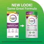 Prenatal Multivitamin with Probiotics | 60 Vegan Caplets | by Rainbow Light