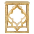 thumbnail image 3 of SAFAVIEH Milo Trellis Glam Gold Leaf Wood End Table, Gold, 3 of 9