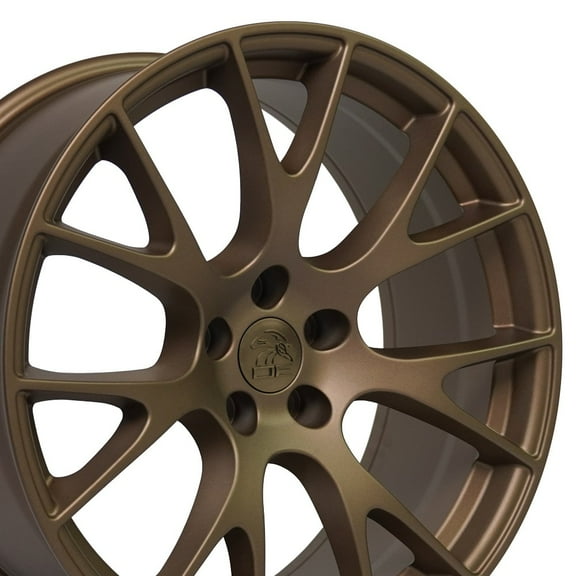 OE Wheels DG15 20 Inch Rims Fit Hellcat Style 5x115 20x9 Satin Bronze - Hollander 2528 (Set of 4)