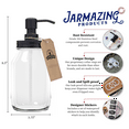 thumbnail image 2 of Jarmazing Products Quart-Size Mason Jar Soap Dispenser - Black - With 32 Ounce Clear Mason Jar, 2 of 3