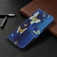 thumbnail image 5 of Dteck Case For Samsung Galaxy S20 Ultra （6.9 inch）, Flip Leather Case Wallet Cover with Credit Card Slot ID Card Holder Kickstand, Butterfly Blue, 5 of 5