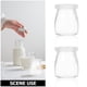 thumbnail image 2 of 10 piezas botellas de vidrio grandes simples con tazas de budín de vidrio tapa para jugo de pudín de leche, 2 of 3