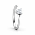 thumbnail image 2 of HeartsAndYou 0.5ct Heart Cut Moissanite Solitaire Proposal Engagement Ring for Women 18k White Gold Over Silver Stylish, 2 of 7