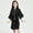 Black, variant on Summer Outfit For Girls Long Sleeve Kids Silk Satin Bathrobe Kimono Robes Nightgown Sleepwear Clothes Handsome Clothes 3-4 Years Navy