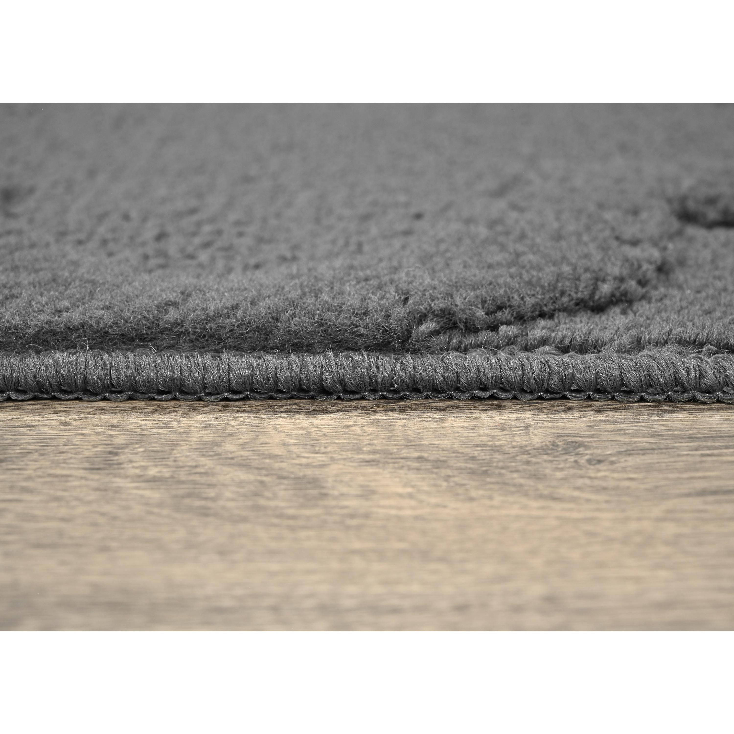 Garland Rug Quatro Polypropylene Cinder Gray Indoor Area Rug, 4' x 6'