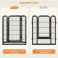 thumbnail image 6 of Yaheetech 31.5" H 16-Panel Portable Steel Dog Playpen with 2 Doors, Black, 6 of 9