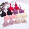 thumbnail image 5 of Audhol Push Up Bras for Women High Support Bras for Women Adjustable Strap Full Coverage Up Bras Comfortable No Underwire Wireless Bras Bras for Women No Underwire Beige 44, 5 of 9