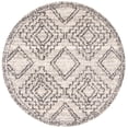 thumbnail image 2 of SAFAVIEH Melrose Coleman Overdyed Geometric Shag Area Rug, Ivory/Grey, 6'7" x 6'7" Round, 2 of 7