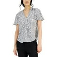 thumbnail image 3 of MSRP $60 Alfani Women Shirred V-Neck Dolman-Sleeve Blouse Green Size Large, 3 of 3
