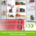 thumbnail image 2 of Organizador de bebidas para refrigerador, dispensador de latas de refresco para refrigerador, dispensador automático de bebidas para refrigerador con capacidad para hasta 10 latas, 2 filas, 2 of 8