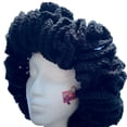 thumbnail image 1 of Dsseng Sweet Girls Crochet Ruffled Brim Bucket Hat Cute Ladies Fisherman Hat Exaggerated Style Teens Winter Windproof Hat, 1 of 21