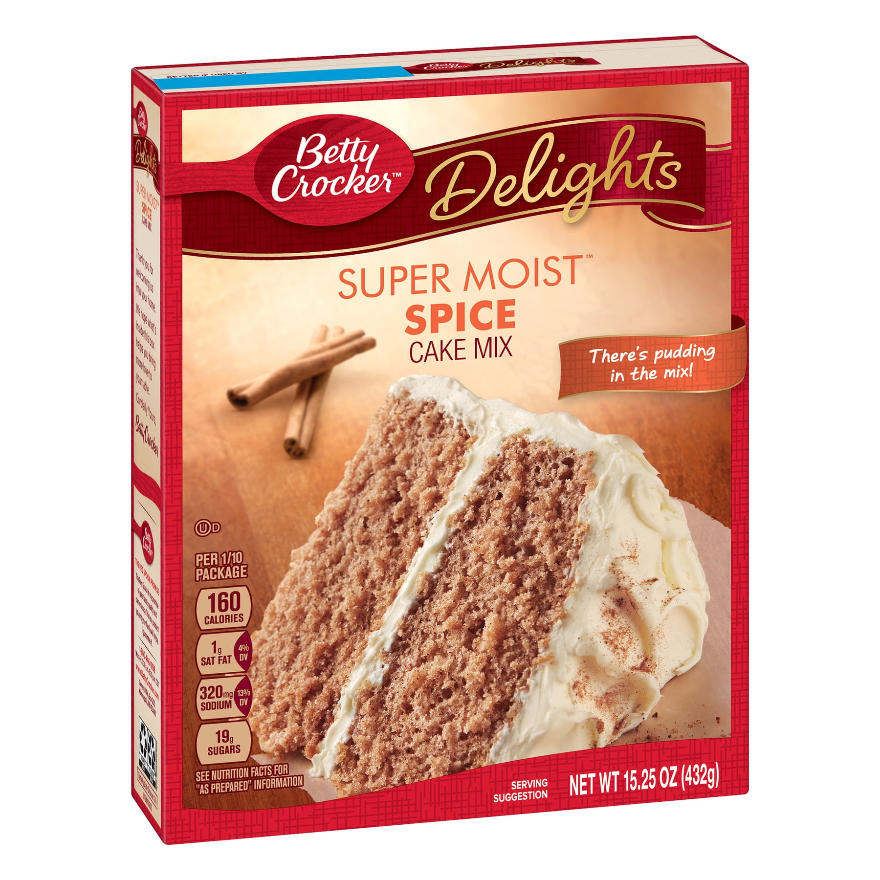 Betty Crocker Super Moist Spice Cake Mix 15 25 Oz Walmart