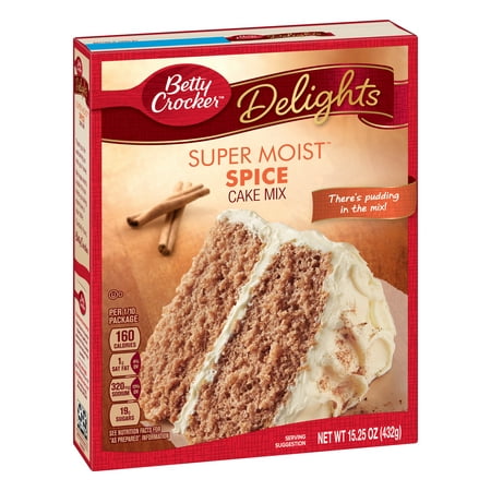 (2 pack) Betty Crocker Super Moist Spice Cake Mix, 15.25