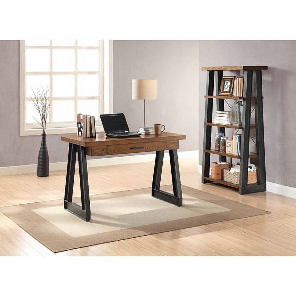 Better Homes & Gardens Mercer Industrial Writing Desk with Center Drawer, Brown Finish - image 2 of 3