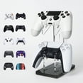 thumbnail image 3 of Soporte de acrílico de doble capa para gamepad, soporte de escritorio para PS4 y PS5, soporte de almacenamiento para consola de juegos de acrílico, 3 of 3