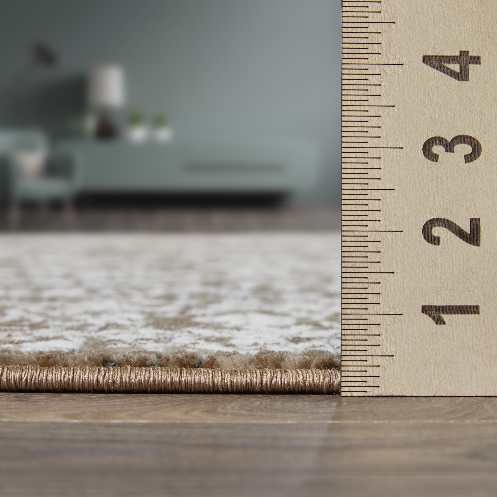 Loomaknoti Aysal Athna 6' x 9' Beige Oriental Polypropylen Indoor Area Rug