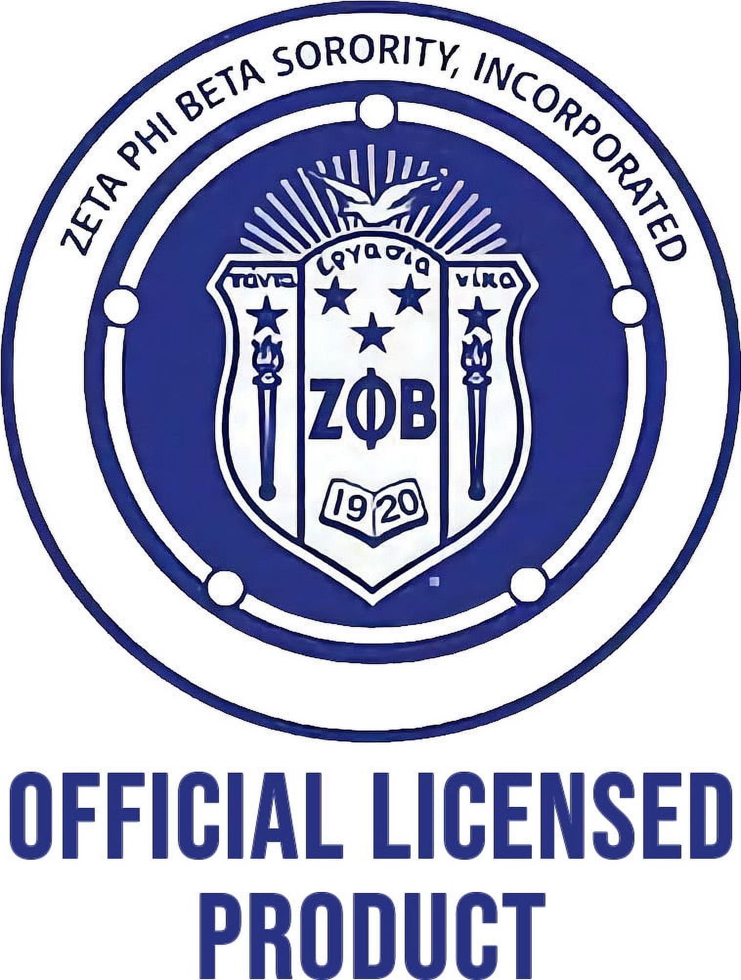 Zeta Phi Beta Classic Woven Embroidered Lanyard [Blue]