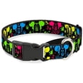 thumbnail image 1 of Buckle-Down "Mickey Expressions Paint Splatter Neon" Martingale Dog Collar, 1 of 1
