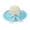 Sky Blue, variant on KoiLife Sun Hats for Women Beach Hat Floppy Straw Hat Foldable Straw Hat Large Brim Hat Brim Length 5" Beige Classic Sun Protector for Beach & Summer Outings
