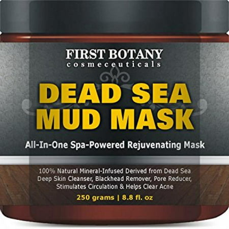 100% Natural Mineral-Infused Dead Sea Mud Mask 8.8 oz for Facial Treatment, Skin Cleanser, Pore Reducer, Anti Aging Mask, Acne Treatment, Blackhead Remover, Cellulite Treatment & Natural (Best Acne Anti Aging Skin Care Products)